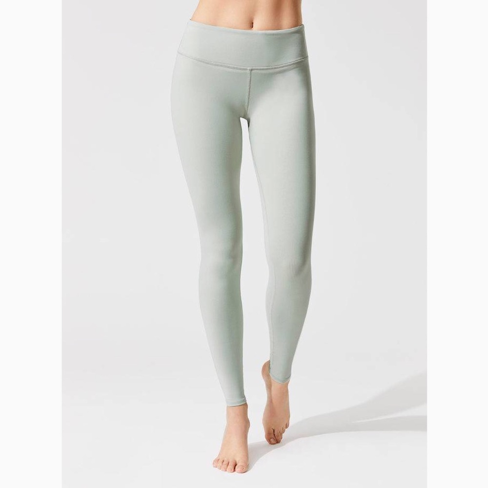 Alo High Waist Airbrush Legging Pistachio Waves